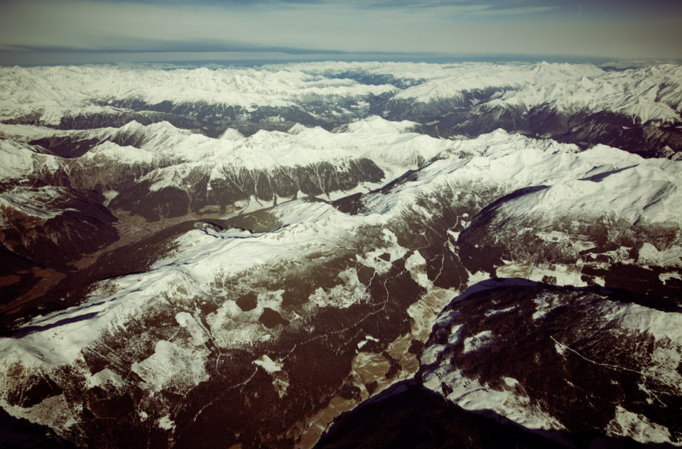 Top View Panoramic Alps