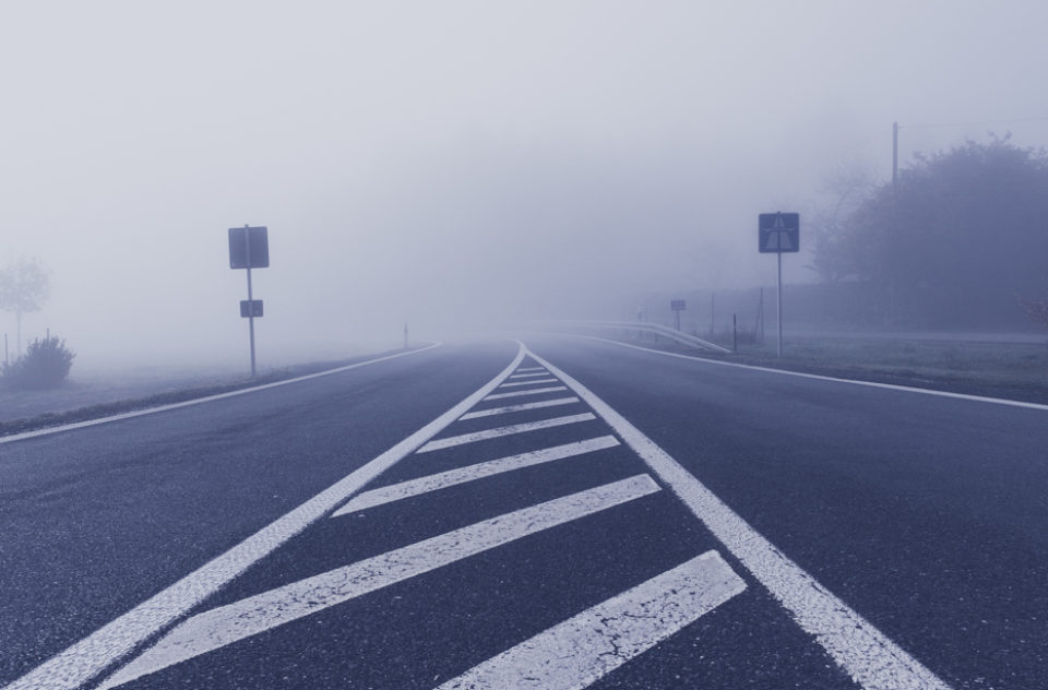Early Morning Fog Highway