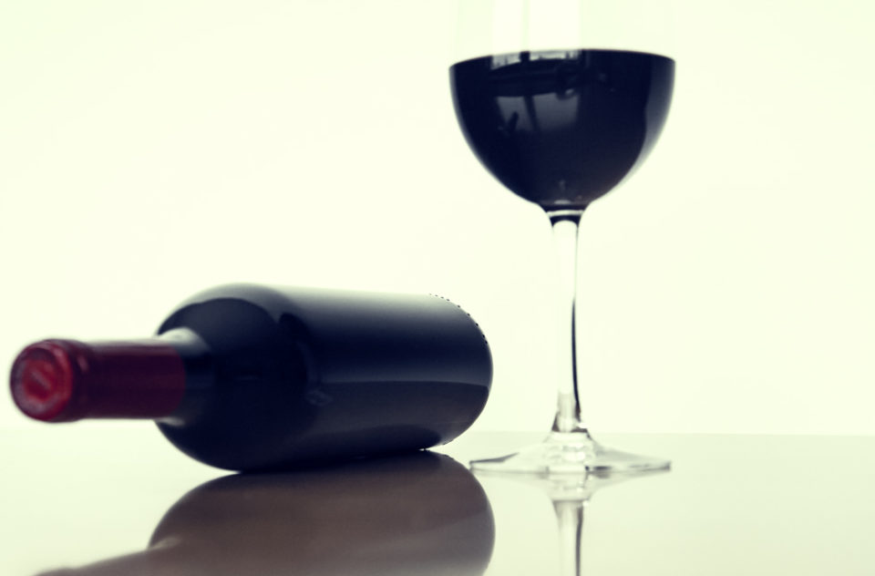 Wine Vine Bottle Glass