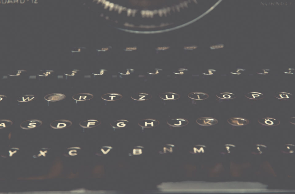 Vintage Typewriter Key